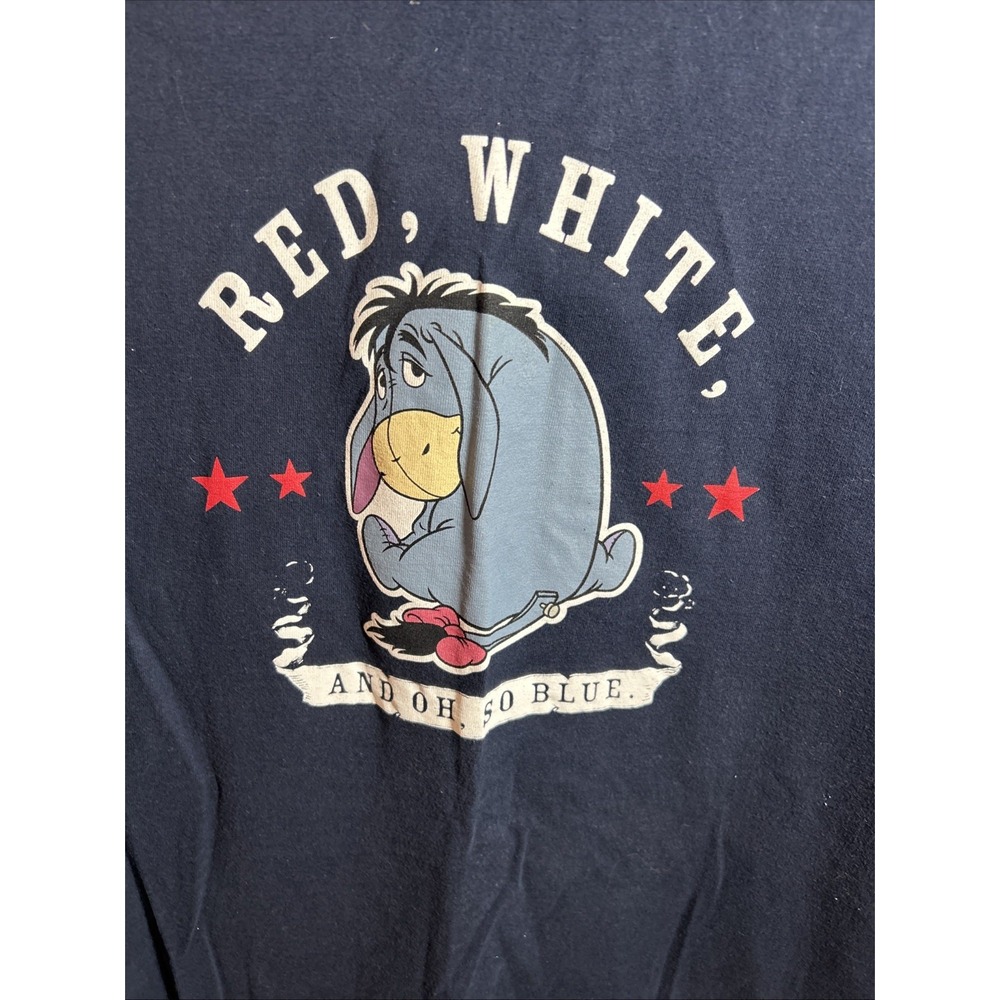 Disney T Shirt Eeyore‎ Red White & Oh So Blue Size 3X Women - Picture 2 of 5